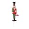 Glitzhome® 3ft. Metal Nutcracker Yard Stake